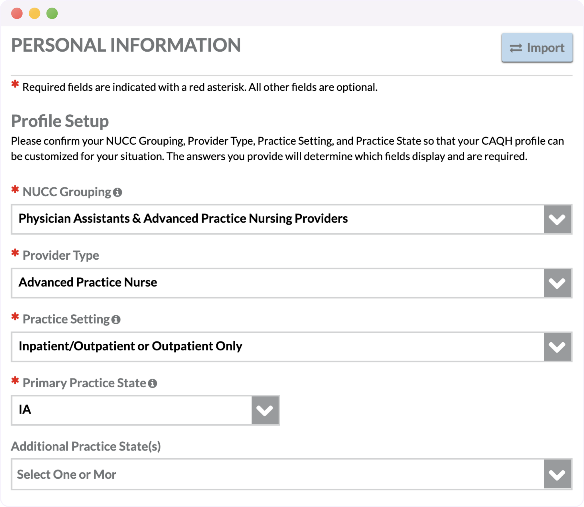 CAQH Profile Guide - Iowa – Rula NP